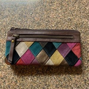 Fossil Leather Patchwork Wallet